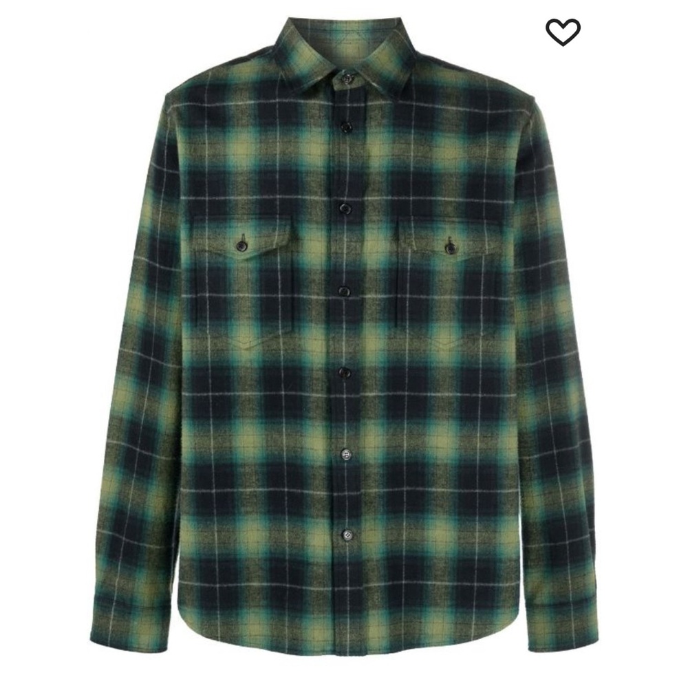 YSL Saint Laurent Green Flannel NWT

See photo for measurements